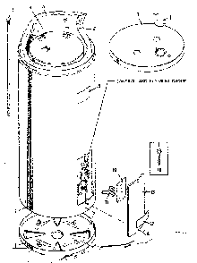 Part Location Diagram of 016026 Maytag Water heater anode rod