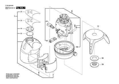 Part Location Diagram of 2610A08236 Bosch Tool BASE ASSY MATRIX ESL (SP)
