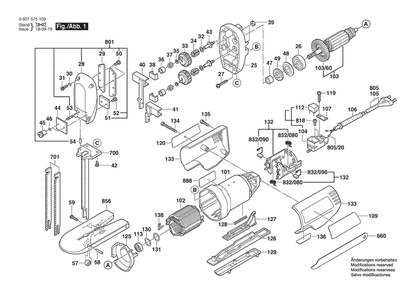 Part Location Diagram of 3602307009 Bosch Tool PLATE