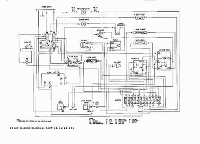 Wiring Diagram Diagram and Parts List for CT227  Thermador Wall Oven