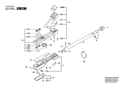 Part Location Diagram of 2610A04435 Bosch Tool SPEAKER 8 OHM 2IN