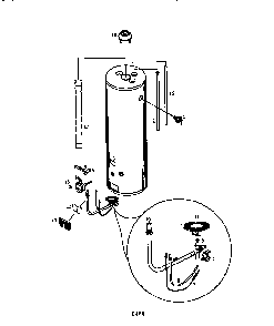 Economizer 5 30 Gal. High Alt. Diagram and Parts List for 153332317  Kenmore Water Heater
