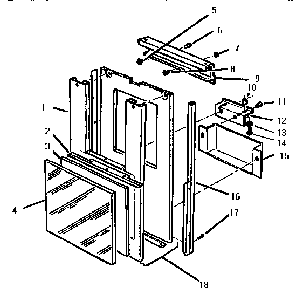 Bottom & Inner Door Diagram and Parts List for TMC28S  Thermador Trash Compactor