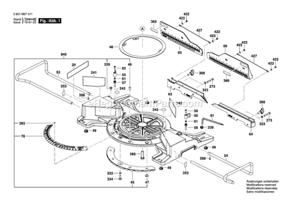 Part Location Diagram of 1609B04323 Bosch Tool PLATE