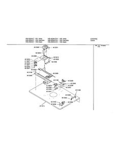 Lower Internal Panel Diagram and Parts List for HBL455AUC 01 Bosch Wall Oven