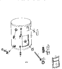 Replacement Parts Diagram and Parts List for 153317061  Kenmore Water Heater