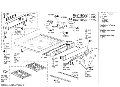 Part Location Diagram of 00474019 Bosch Back Panel