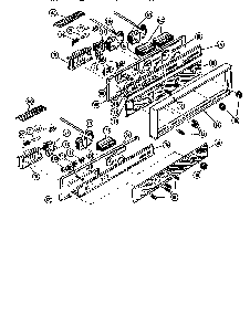 Control Panel Diagram and Parts List for MSC39  Thermador Range