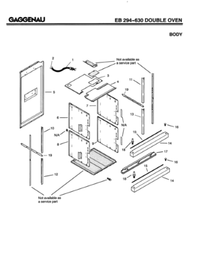05 - BODY Diagram and Parts List for EB294-630  Bosch Range