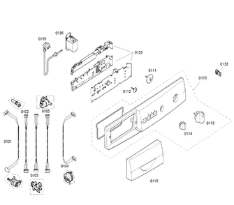 Part Location Diagram of 00184452 Bosch CABLE HARNESS
