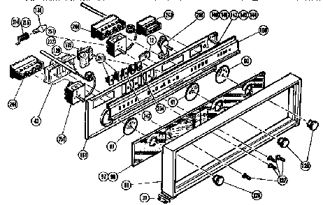 Control Panel Diagram and Parts List for CMT21  Thermador Microwave