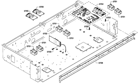 Pcb's Assy Diagram and Parts List for PRL486EDPG01  Thermador Range
