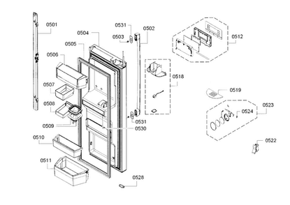 Part Location Diagram of 00688822 Bosch HANDLE