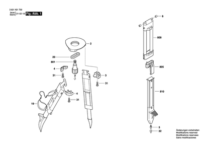 Part Location Diagram of 1619PB6188 Bosch Tool LENS