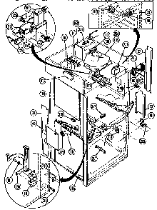 Switches And Additional Parts Diagram and Parts List for CMT20  Thermador Microwave