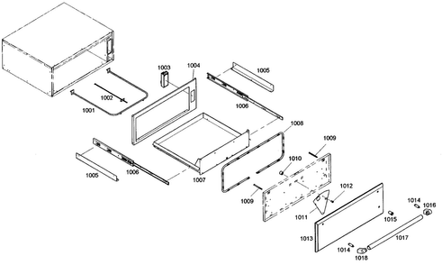 Oven Cabinet Parts 2 Diagram and Parts List for POMW30101  Thermador Microwave