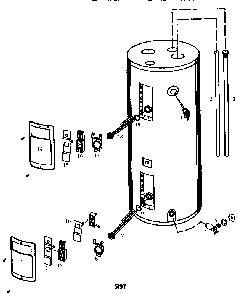 Replacement Parts Diagram and Parts List for 153324462  Kenmore Water Heater