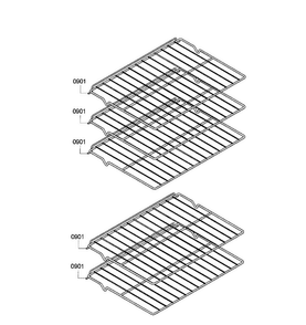 Shelfs Diagram and Parts List for HBN3550UC 10 Bosch Wall Oven