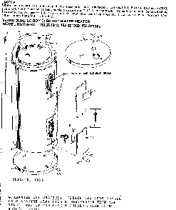 Non-functional Replacement Parts Diagram and Parts List for 153321362  Kenmore Water Heater