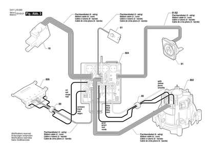 Diagram 3 Diagram and Parts List for GBH18V-28DC 3 611 J19 040 Bosch Hammer Drill