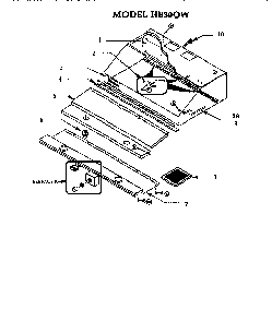 Model Hb30qw Diagram and Parts List for HB30QW  Thermador Range Hood