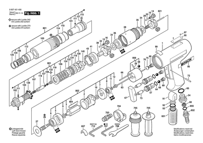 Section 1 Diagram and Parts List for 0607451456  Bosch Screwdriver