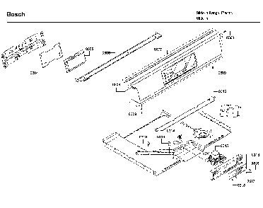 Control Diagram and Parts List for HIIP054U 06 Bosch Range