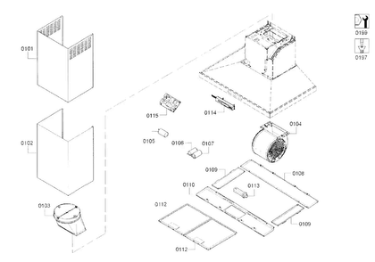 Part Location Diagram of 00797294 Bosch MOTOR-FAN