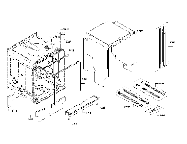 Tub/sealing Diagram and Parts List for SHP865WF5N 01 Bosch Dishwasher