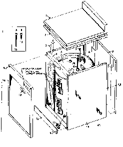 Non-functional Replacement Parts Diagram and Parts List for 15331240  Kenmore Water Heater