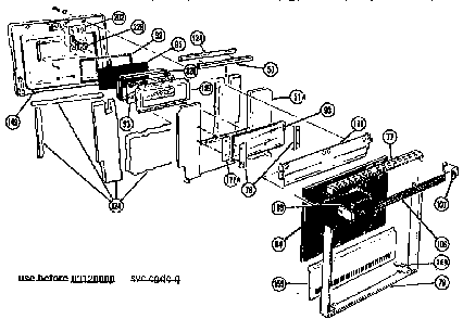 Generic Shutter Type Door Diagram and Parts List for CMT21  Thermador Microwave