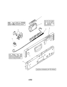 Fascia Panel Diagram and Parts List for SHX46B06UC 14 Bosch Dishwasher