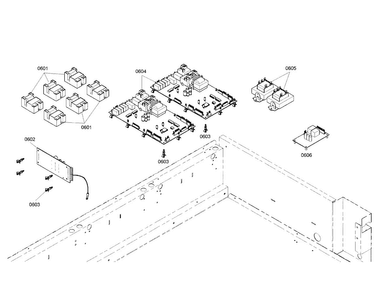Pc Board/ignition Device Diagram and Parts List for PRD486EDHC 01 Thermador Range