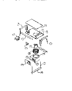 Base Assembly Diagram and Parts List for RDDS30V  Thermador Range