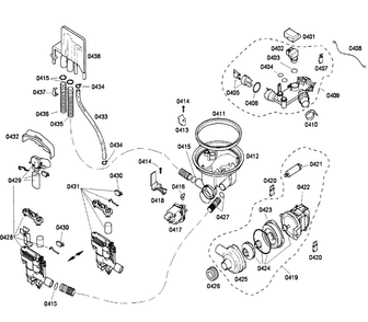 Pump Diagram and Parts List for SHU43C02UC 12 Bosch Dishwasher