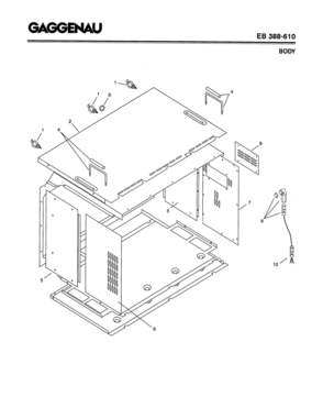 01 - BODY Diagram and Parts List for EB388-610  Bosch Range
