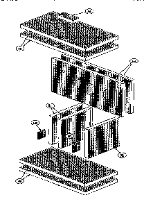 Main Oven Can Support Diagram and Parts List for PRSE48-4GG  Thermador Range