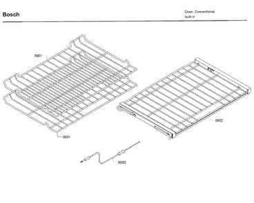 Rack Diagram and Parts List for HBL8751UCC 02 Bosch Microwave Oven Combo