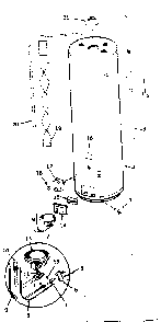 Replacement Parts Diagram and Parts List for 153330461  Kenmore Water Heater