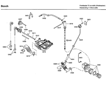 Pump Diagram and Parts List for WFMC3301UC 03 Bosch Washer
