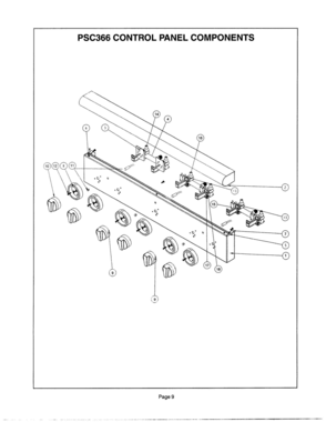 08 - PSC366 CONTROL PANEL Diagram and Parts List for PSC366ZS  Bosch Cooktop