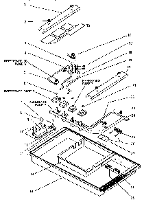 Burner Box Diagram and Parts List for SGS36GW  Thermador Cooktop