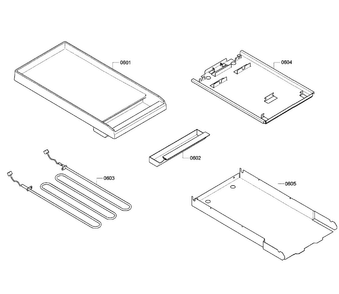 Griddle Diagram and Parts List for PRD486GDHC 10 Thermador Range