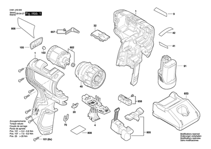 Part Location Diagram of 1600A020HN Bosch Tool BIT HOLDER