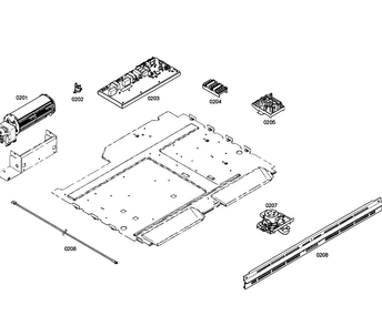 Pcb's Assy Diagram and Parts List for HBL3460UC 01 Bosch Wall Oven