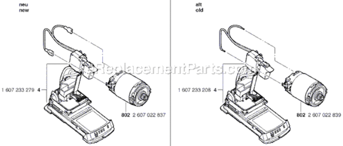 Page B Diagram and Parts List for 38636-01 3601J12110 Bosch Cordless Drill