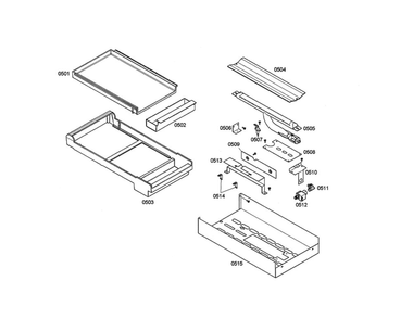 Griddle Plate And Frame/Burner Diagram and Parts List for PDR364GDZS 03 Thermador Range