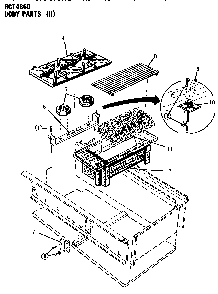 Section 4 Diagram and Parts List for GCT486G  Thermador Cooktop