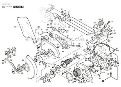 Part Location Diagram of 2610934688 Bosch Tool NUT