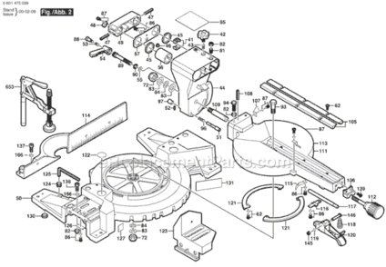 Part Location Diagram of 2610993221 Bosch Washer